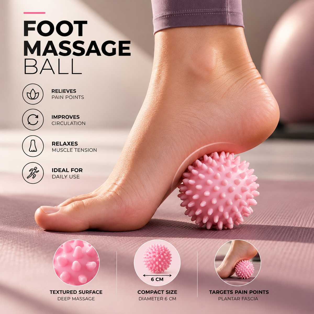 Bola de Masaje para Fascia y Músculos