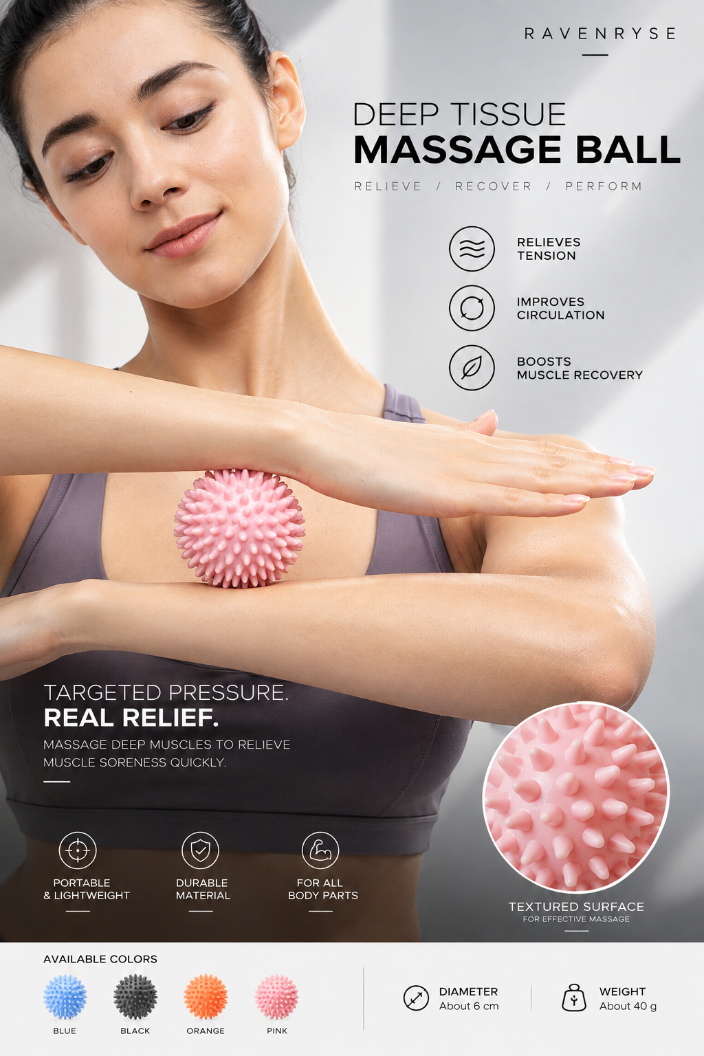 Bola de Masaje para Fascia y Músculos