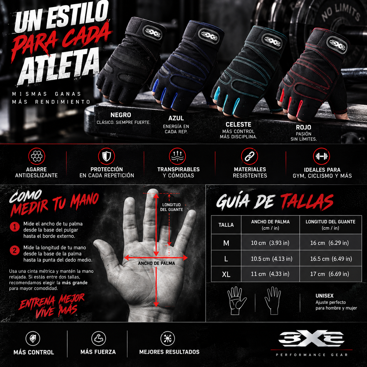Guantes de Entrenamiento Unisex