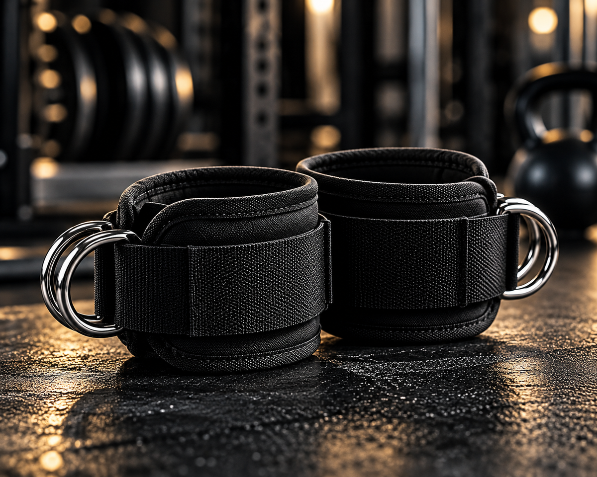 Tobilleras para Polea con Doble Anilla D – Ajustables