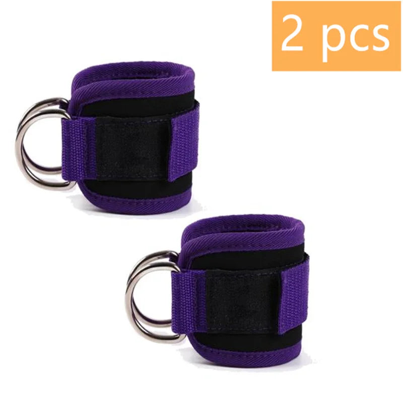 Tobilleras para Polea con Doble Anilla D – Ajustables