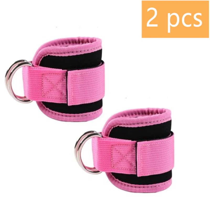 Tobilleras para Polea con Doble Anilla D – Ajustables