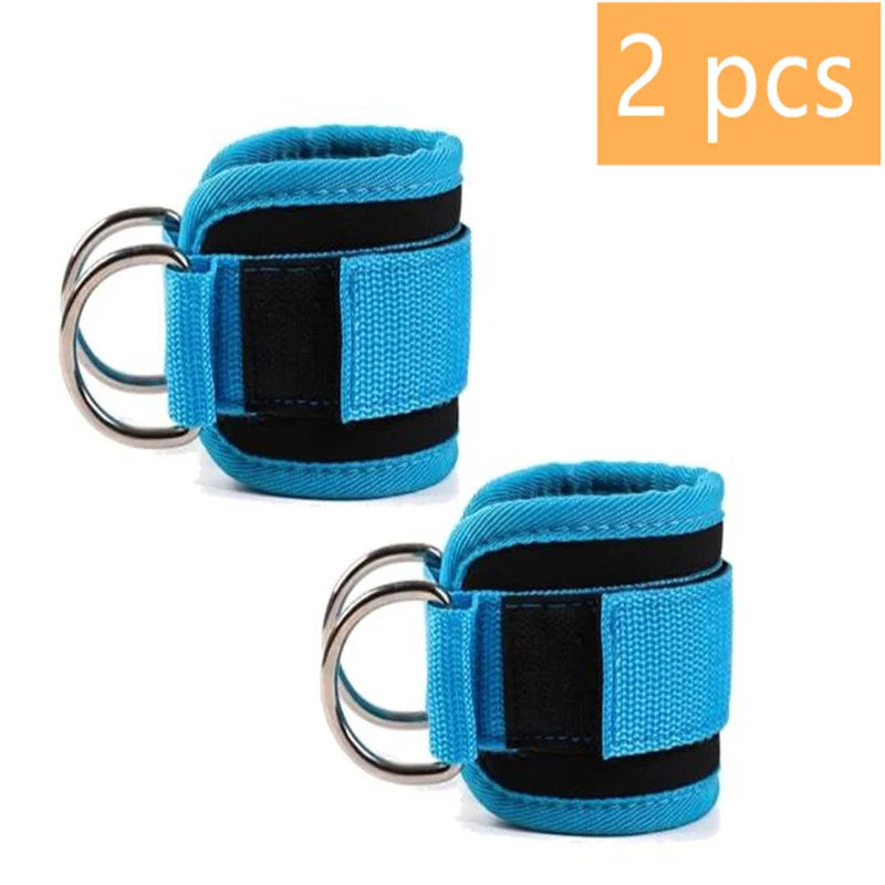 Tobilleras para Polea con Doble Anilla D – Ajustables