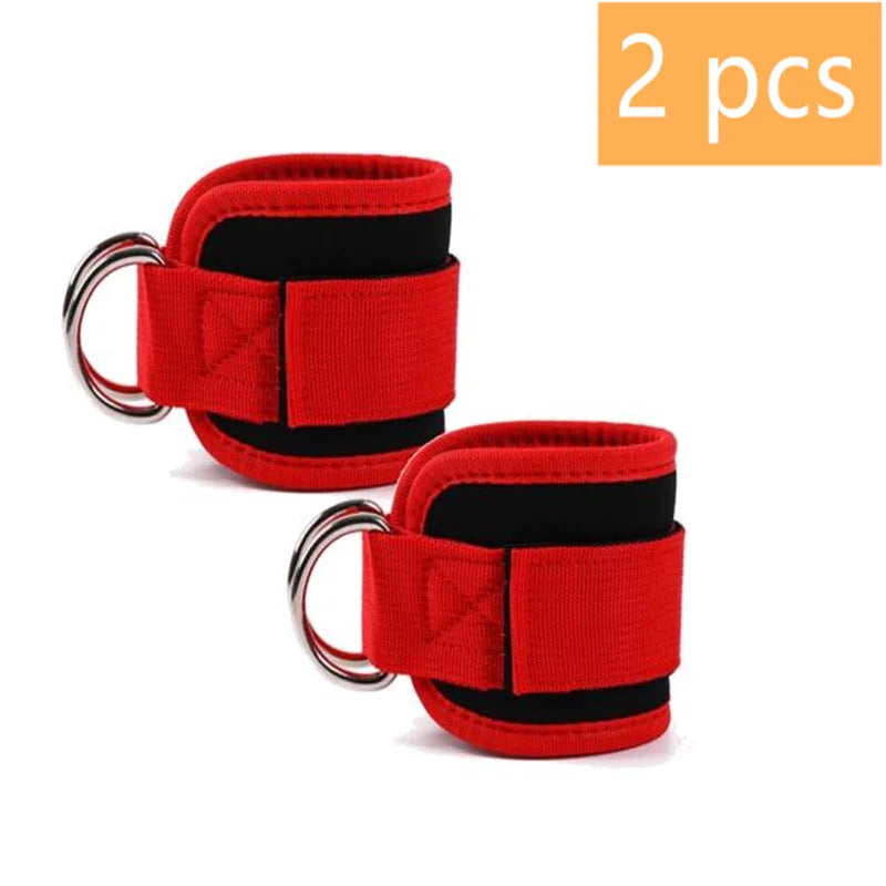 Tobilleras para Polea con Doble Anilla D – Ajustables