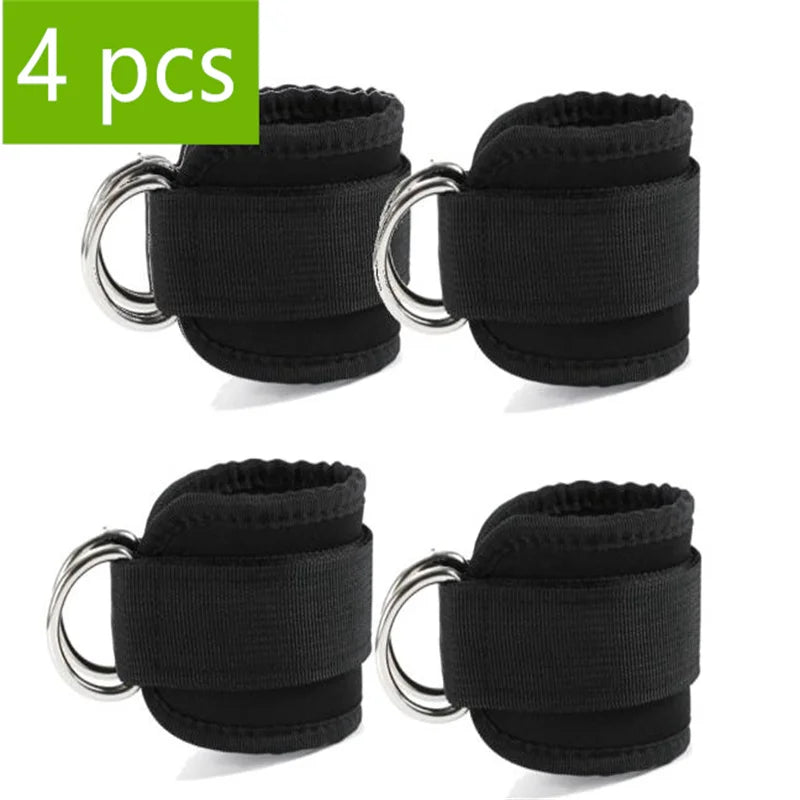 Tobilleras para Polea con Doble Anilla D – Ajustables