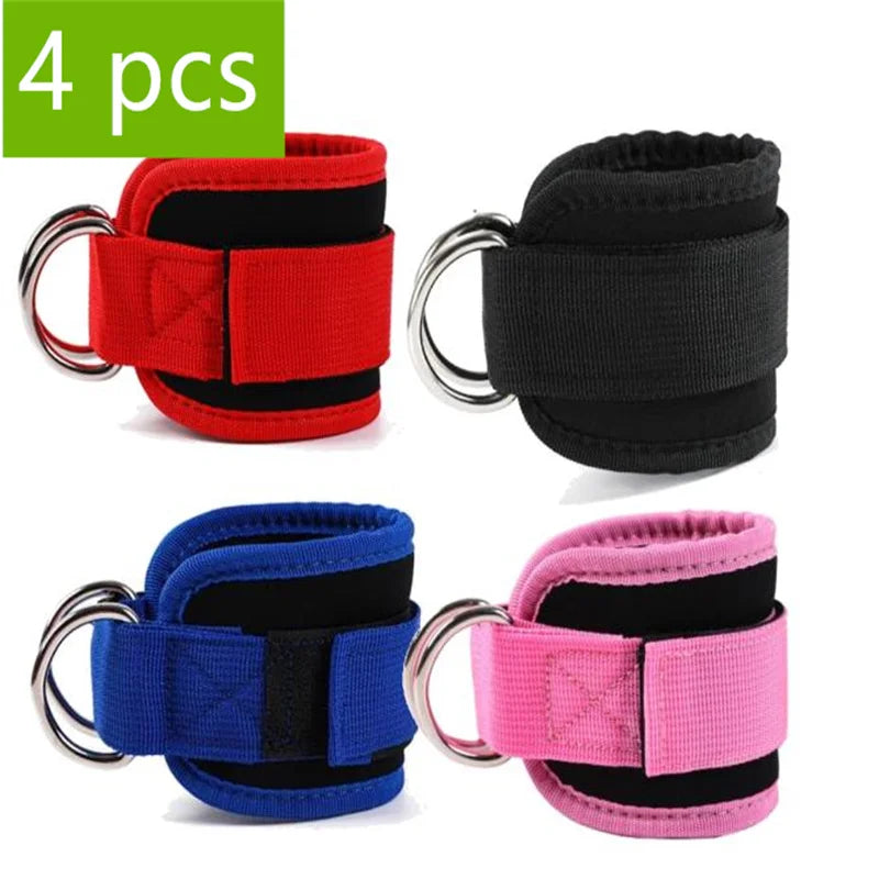 Tobilleras para Polea con Doble Anilla D – Ajustables
