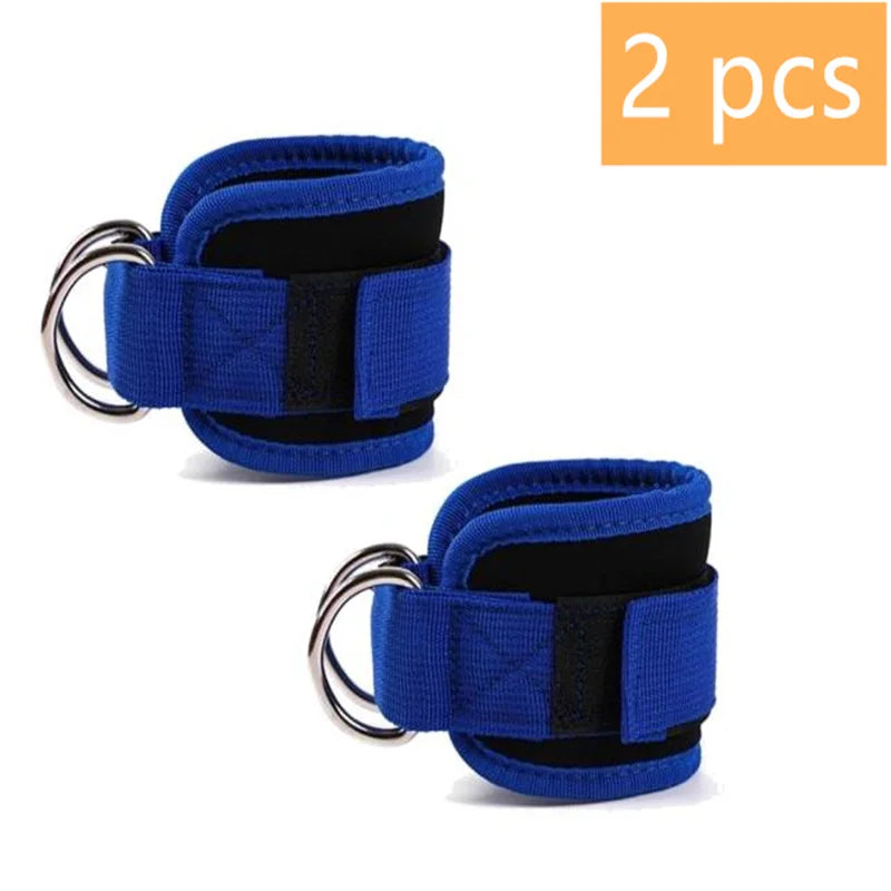 Tobilleras para Polea con Doble Anilla D – Ajustables