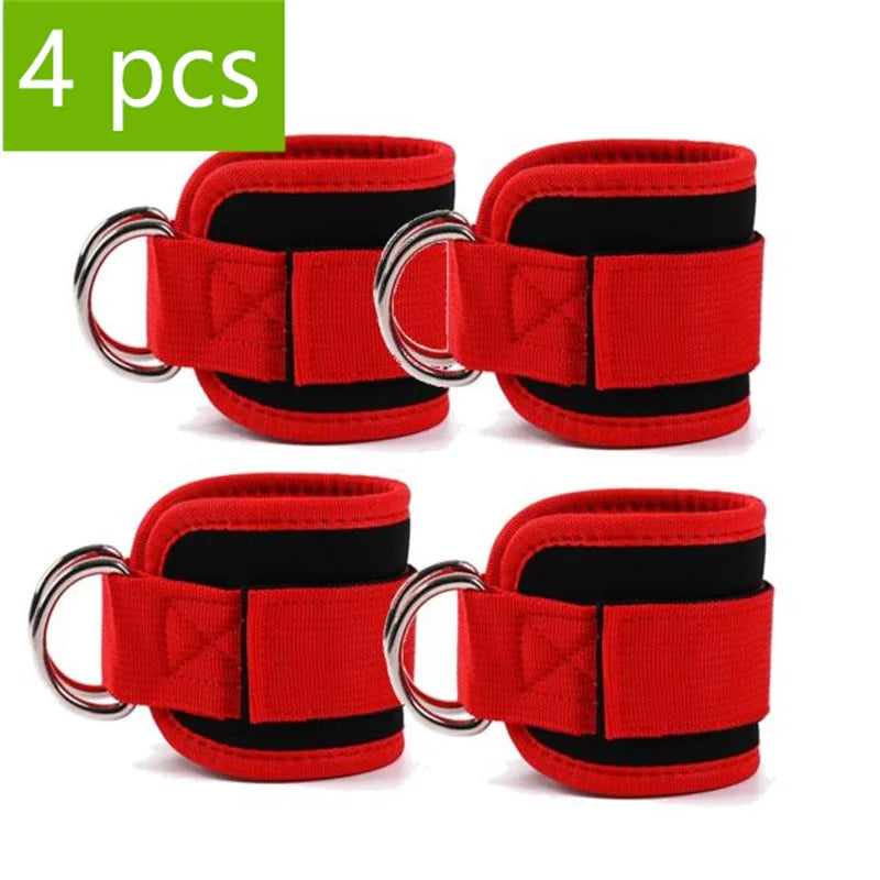 Tobilleras para Polea con Doble Anilla D – Ajustables
